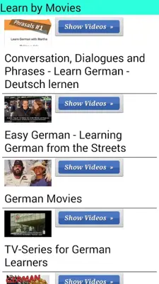 Learn German 6000 Videos android App screenshot 1