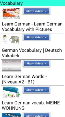 Learn German 6000 Videos android App screenshot 3