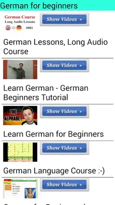 Learn German 6000 Videos android App screenshot 4